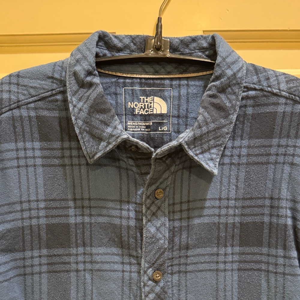 The North Face Men's Navy Plaid Shirt